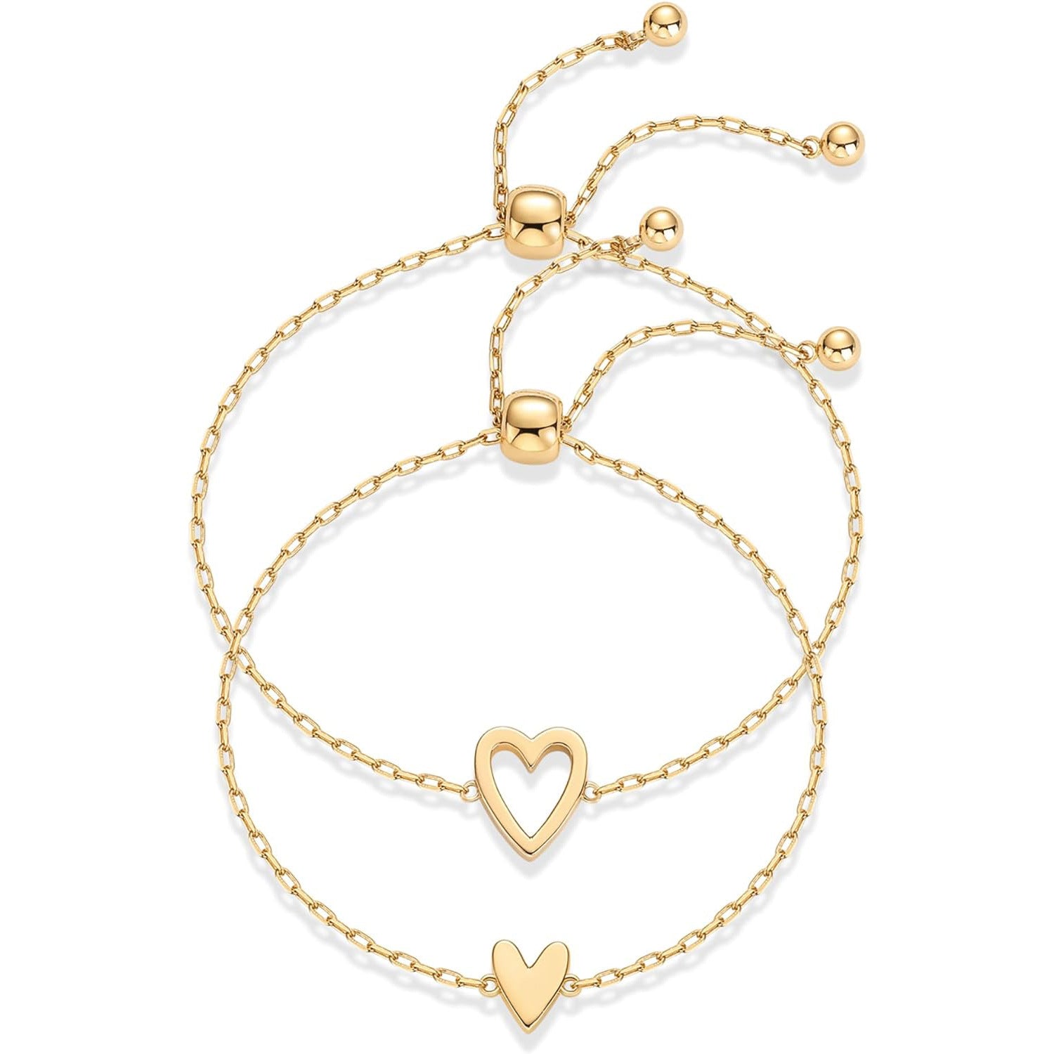 Wholesale love suit adjustable love friendship two-piece bracelet